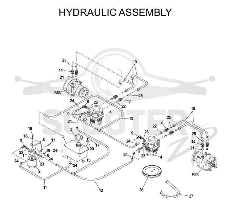 HYDRAULIC PUMP - MOTOR