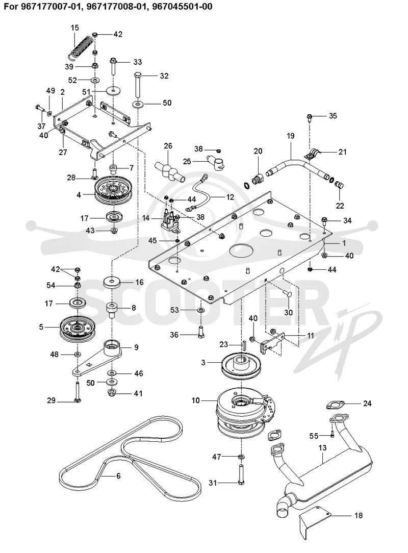 ENGINE MOUNTING, GUARDS & MUFFLER