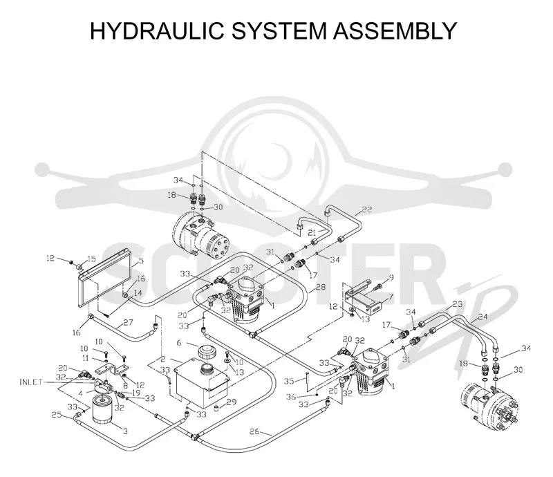 HYDRAULIC PUMP - MOTOR