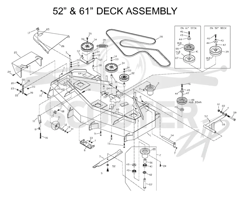 61/155CM CUTTING DECK