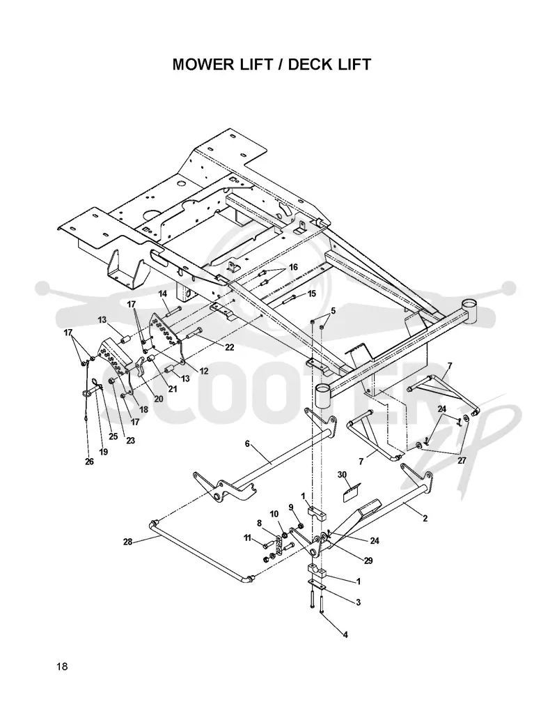 MOWER LIFT / DECK LIFT