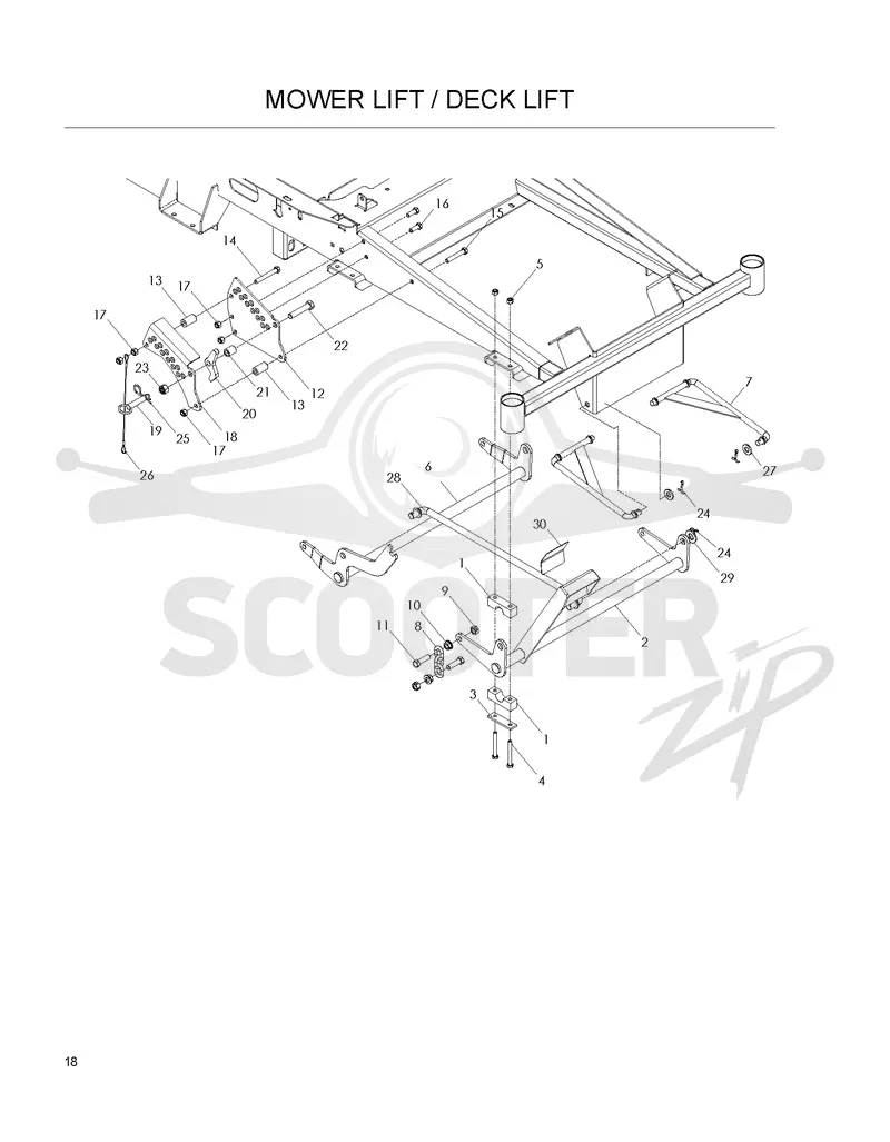 MOWER LIFT / DECK LIFT
