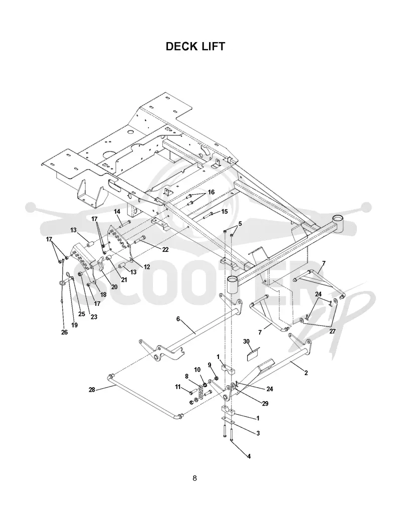 MOWER LIFT / DECK LIFT
