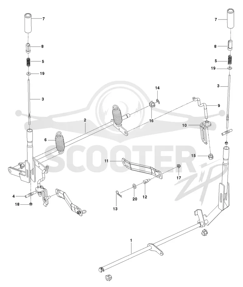 BRAKE / REAR MOWER LIFT