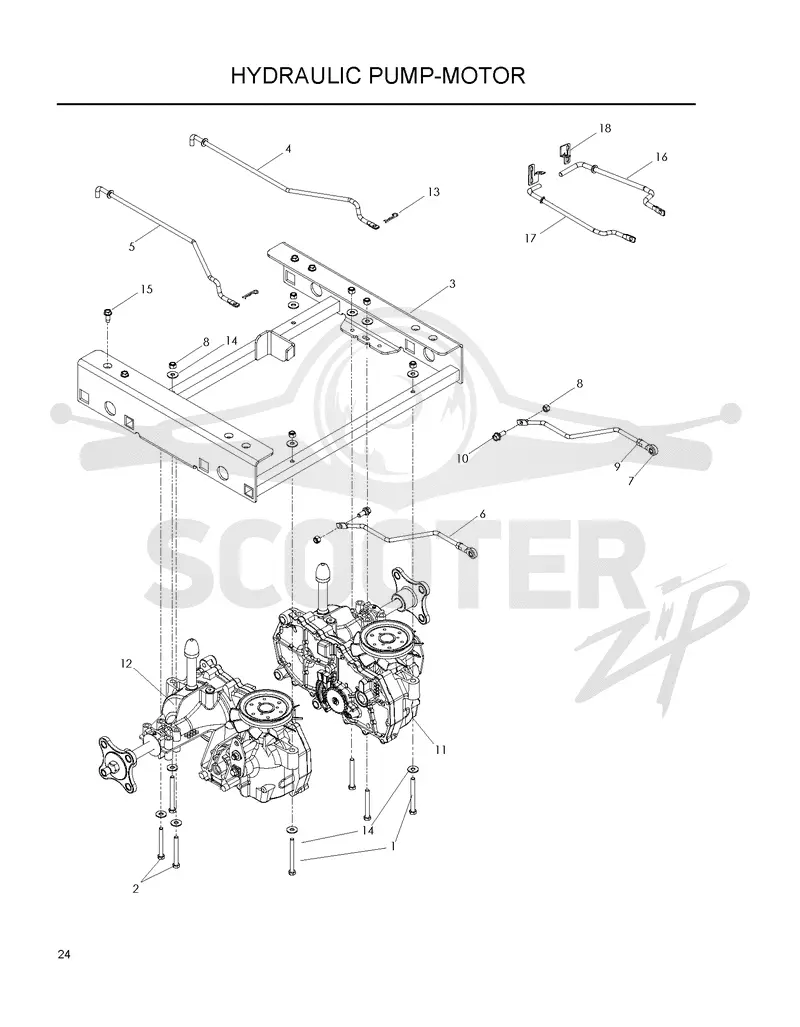 HYDRAULIC PUMP - MOTOR