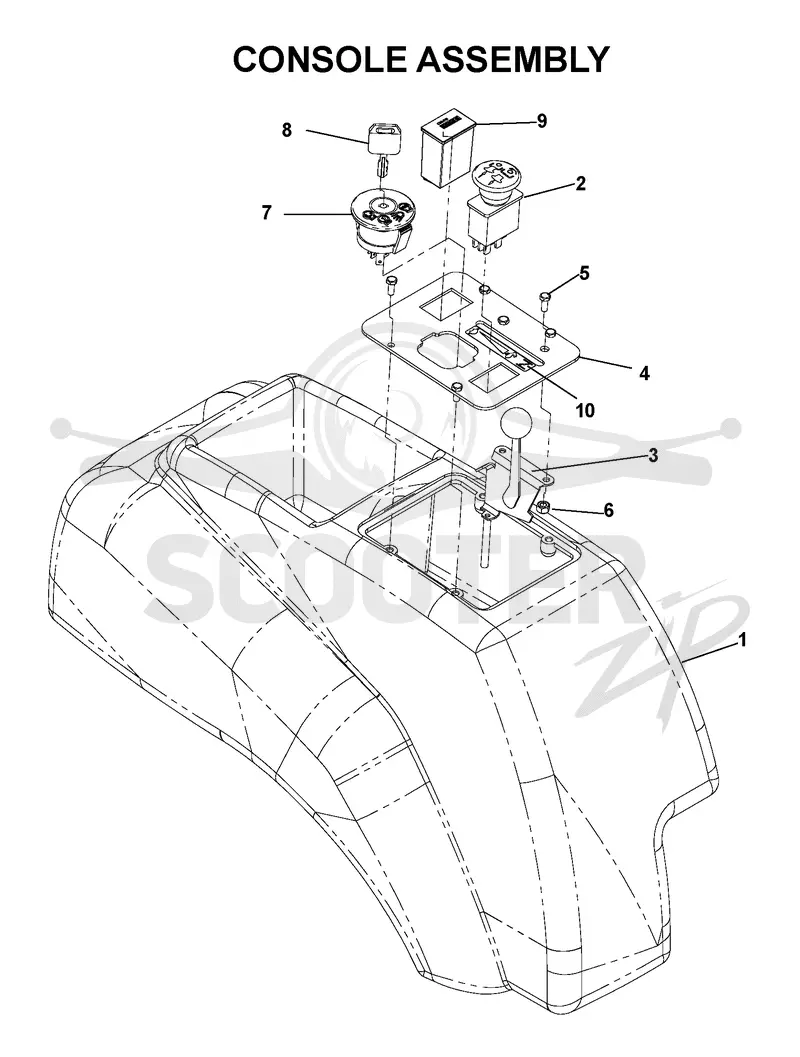 CONTROL PANEL & DISCHARGE CHUTE