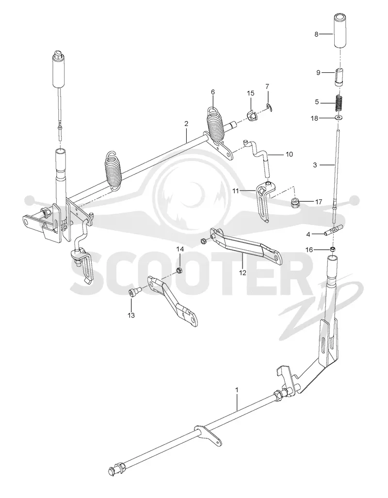BRAKE / REAR MOWER LIFT