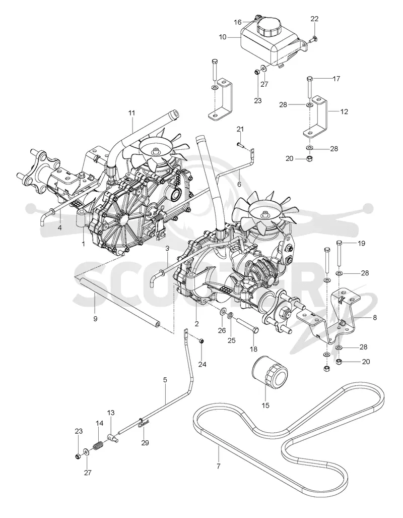 HYDRAULIC PUMP - MOTOR