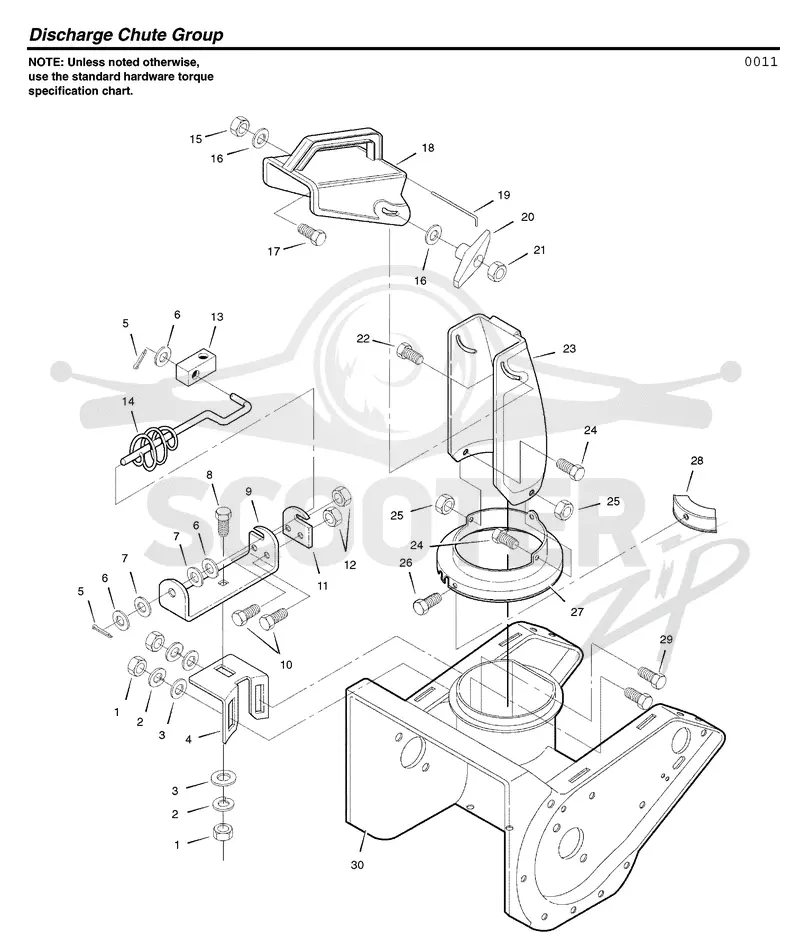 CONTROL PANEL & DISCHARGE CHUTE