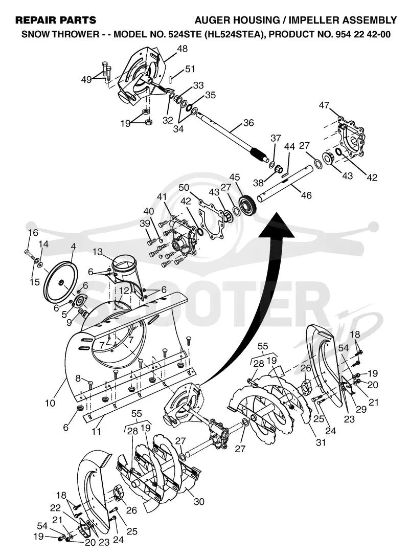AUGER HOUSING & IMPELLER