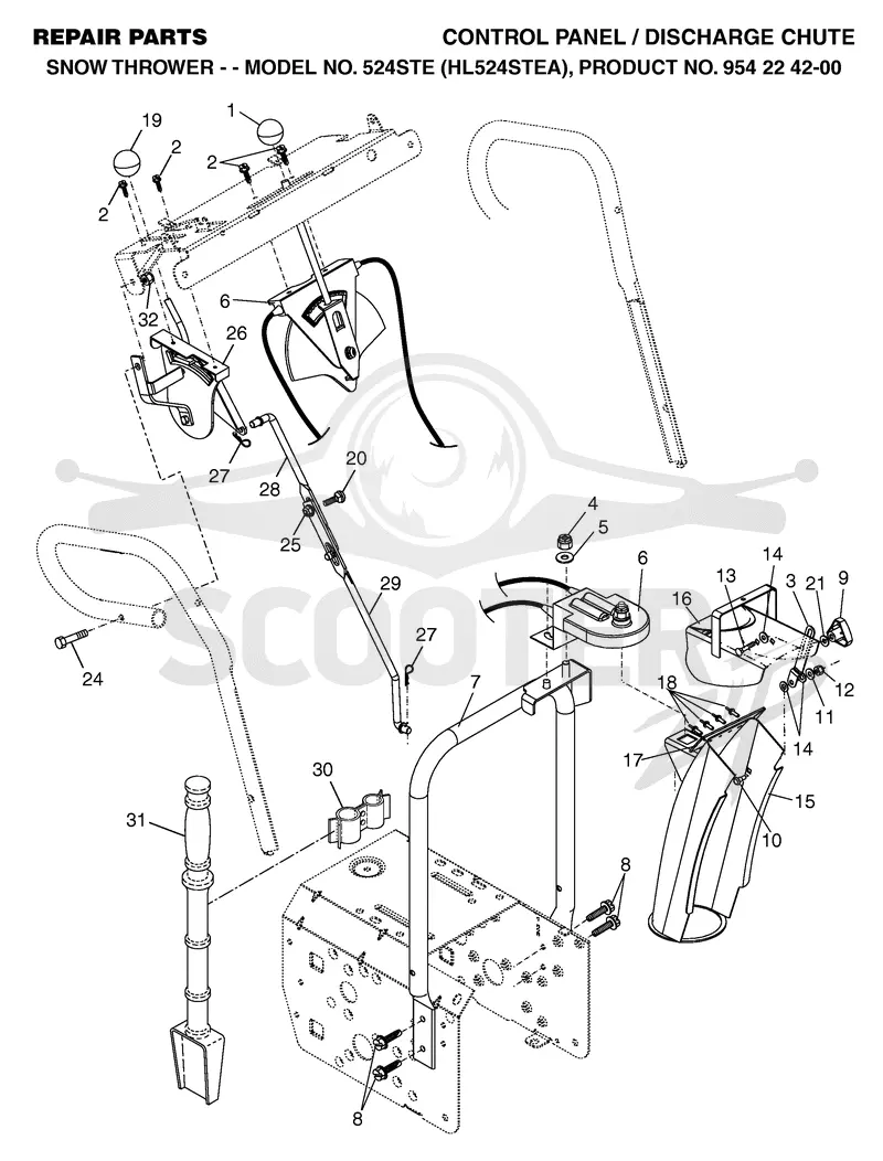 CONTROL PANEL & DISCHARGE CHUTE
