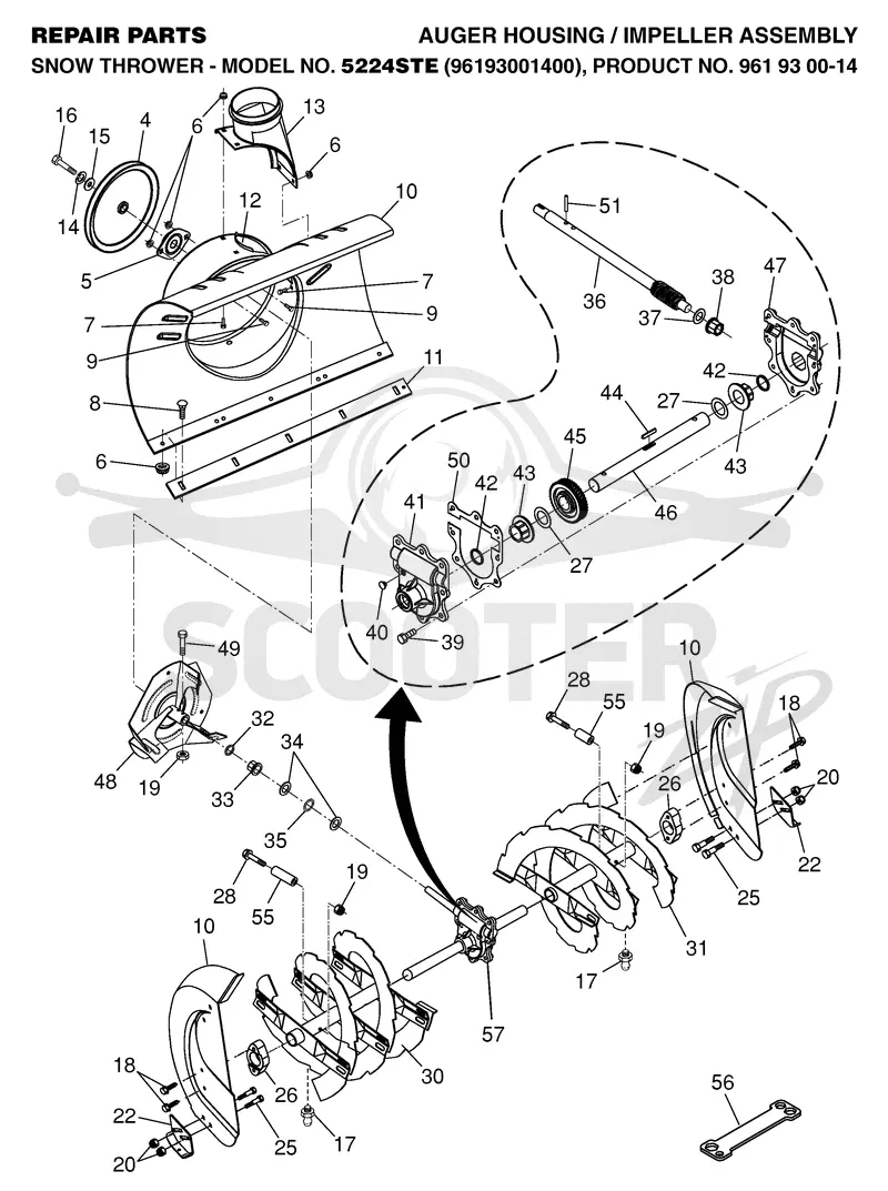 AUGER HOUSING & IMPELLER