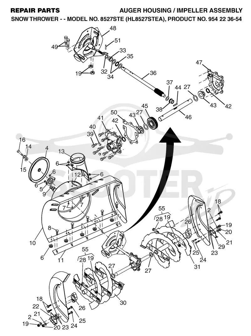 AUGER HOUSING & IMPELLER
