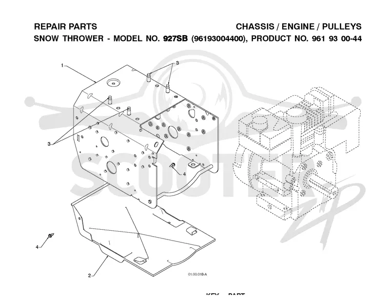 CHASSIS, ENGINE & PULLEYS
