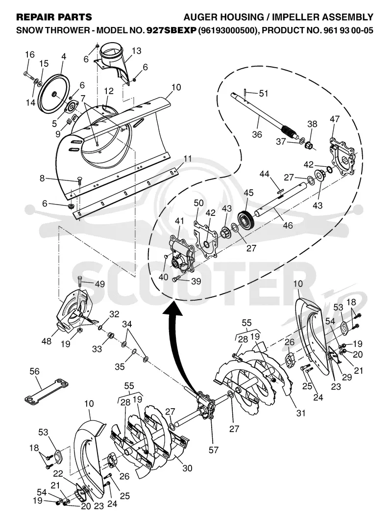 AUGER HOUSING & IMPELLER