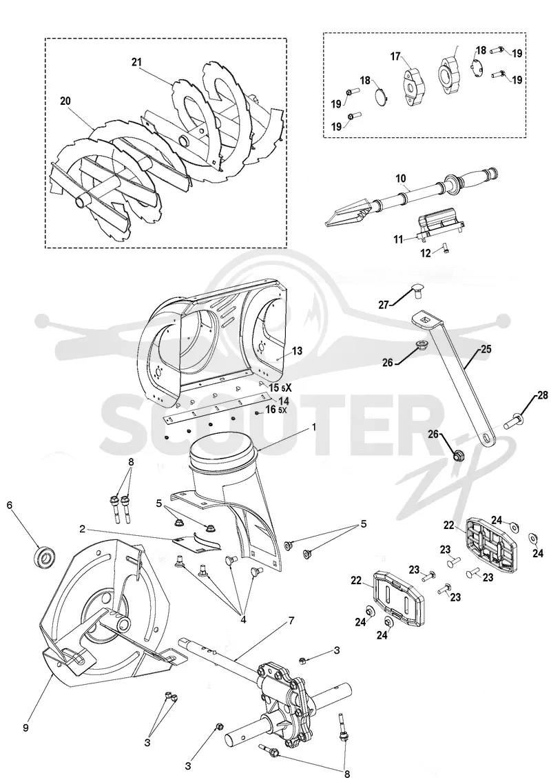 AUGER HOUSING & IMPELLER