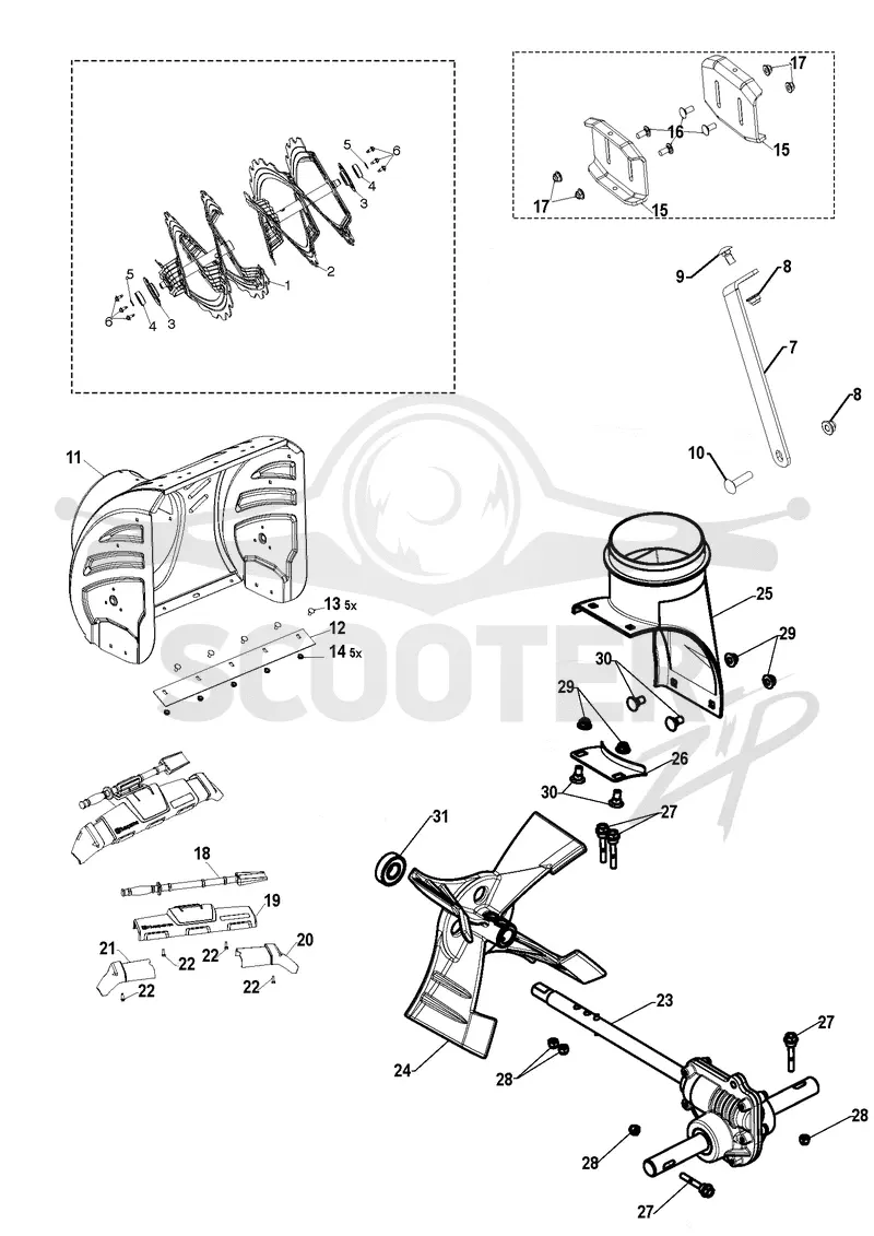 AUGER HOUSING & IMPELLER