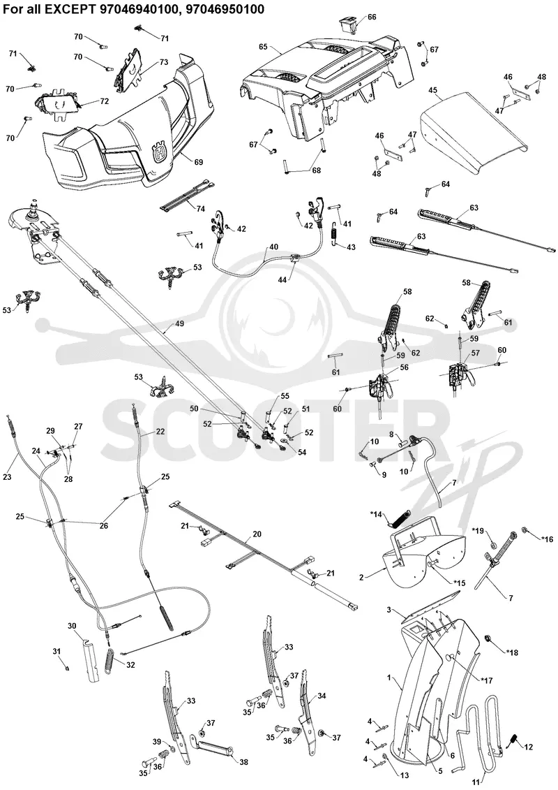 CONTROL PANEL & DISCHARGE CHUTE