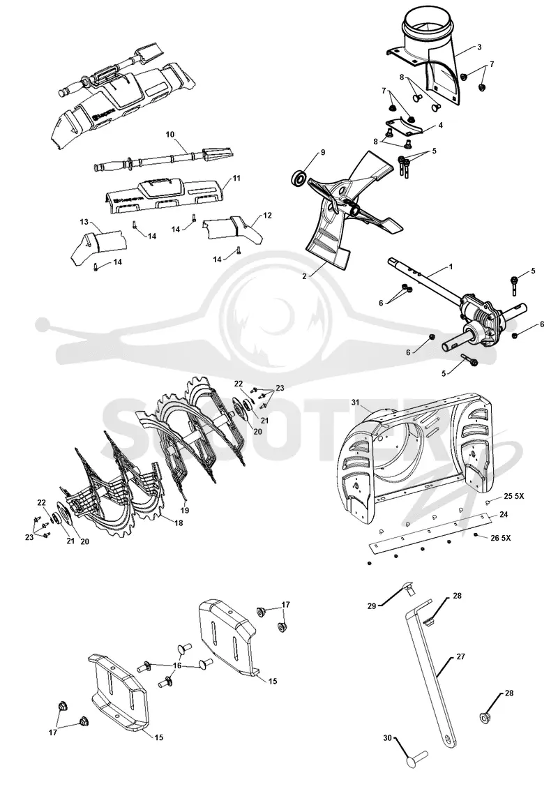 AUGER HOUSING & IMPELLER