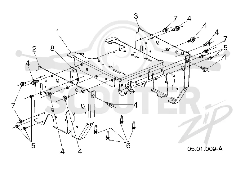 CHASSIS, ENGINE & PULLEYS