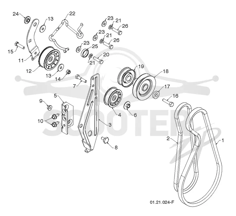 CHASSIS, ENGINE & PULLEYS