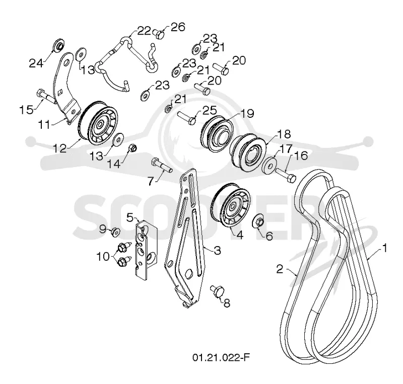 CHASSIS, ENGINE & PULLEYS