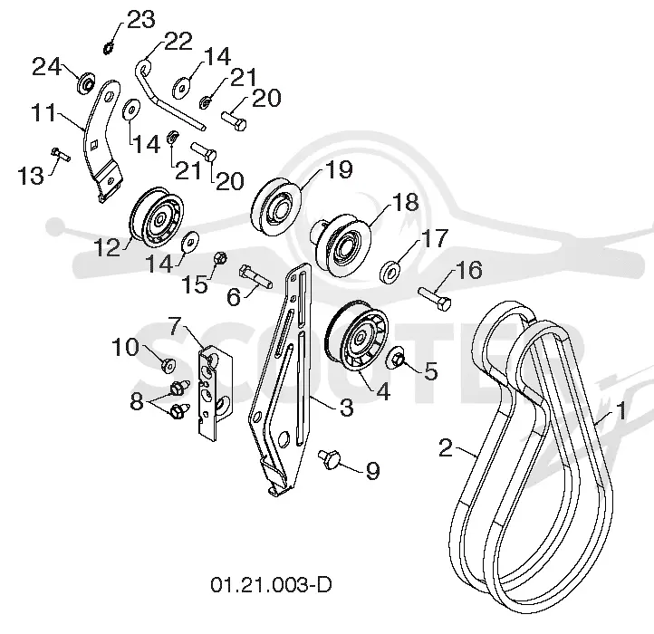 CHASSIS, ENGINE & PULLEYS