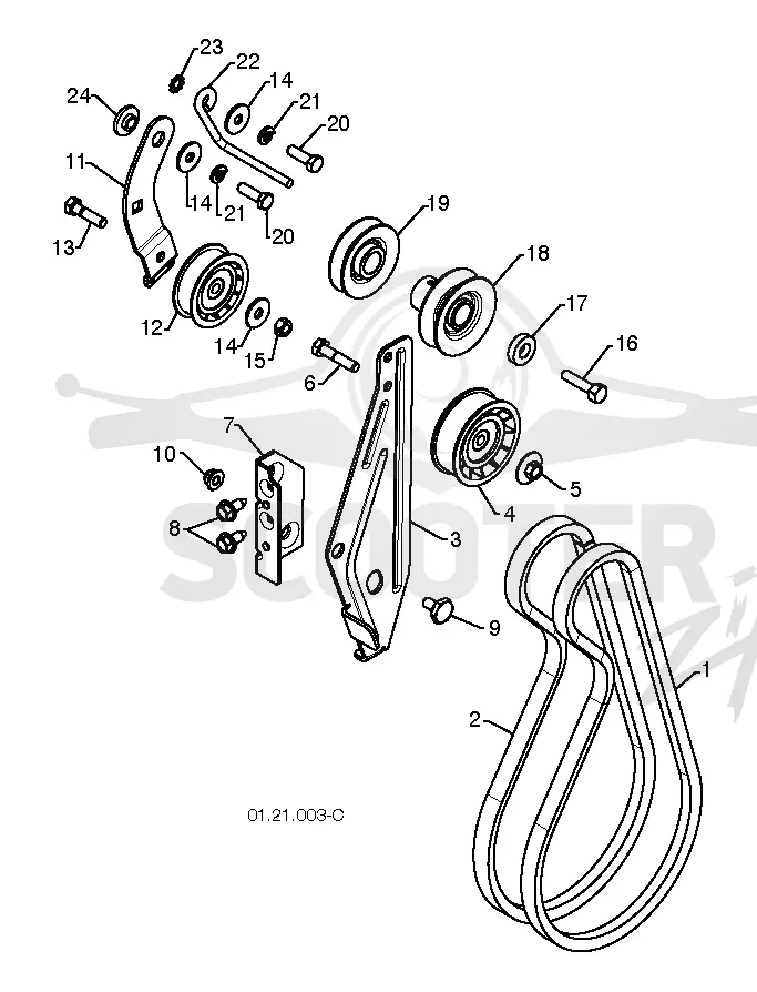 CHASSIS, ENGINE & PULLEYS