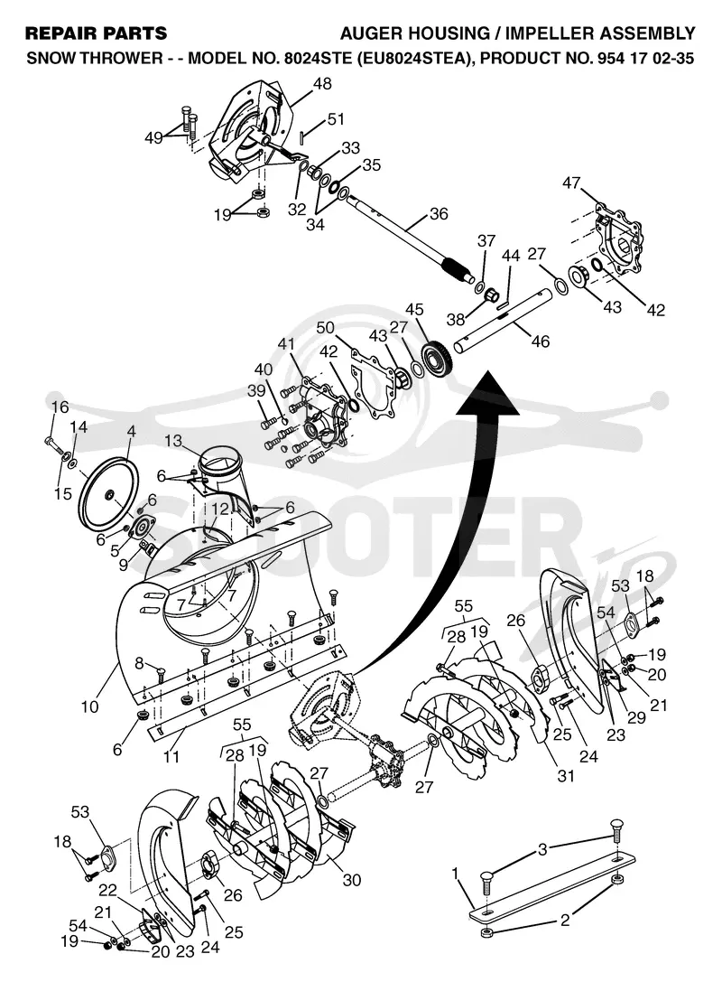 AUGER HOUSING & IMPELLER
