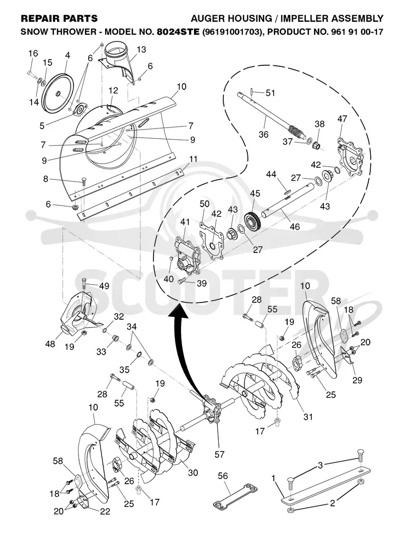 AUGER HOUSING & IMPELLER
