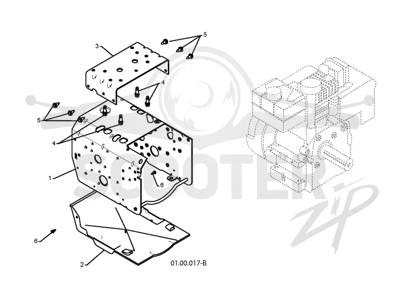 CHASSIS, ENGINE & PULLEYS