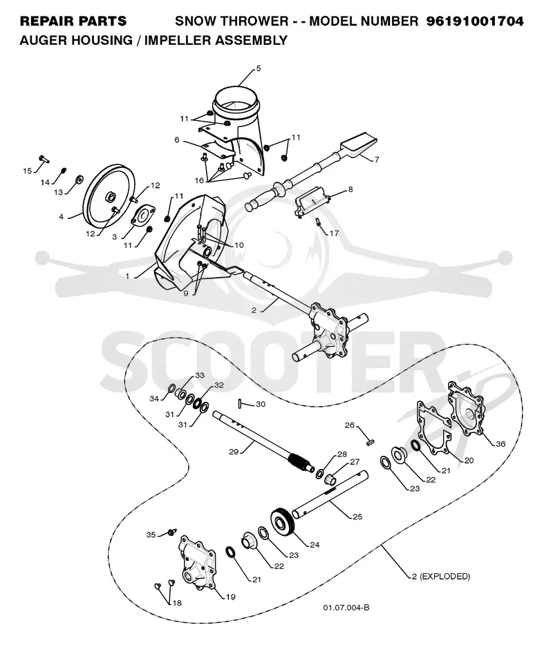 AUGER HOUSING & IMPELLER