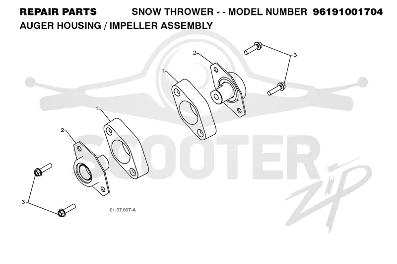 AUGER HOUSING & IMPELLER