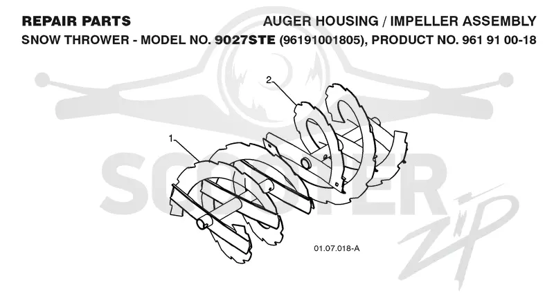 AUGER HOUSING & IMPELLER
