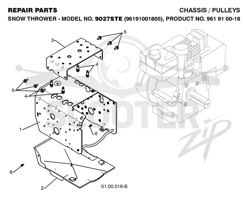 CHASSIS, ENGINE & PULLEYS