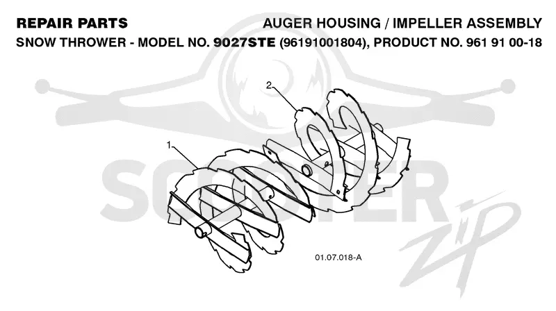 AUGER HOUSING & IMPELLER