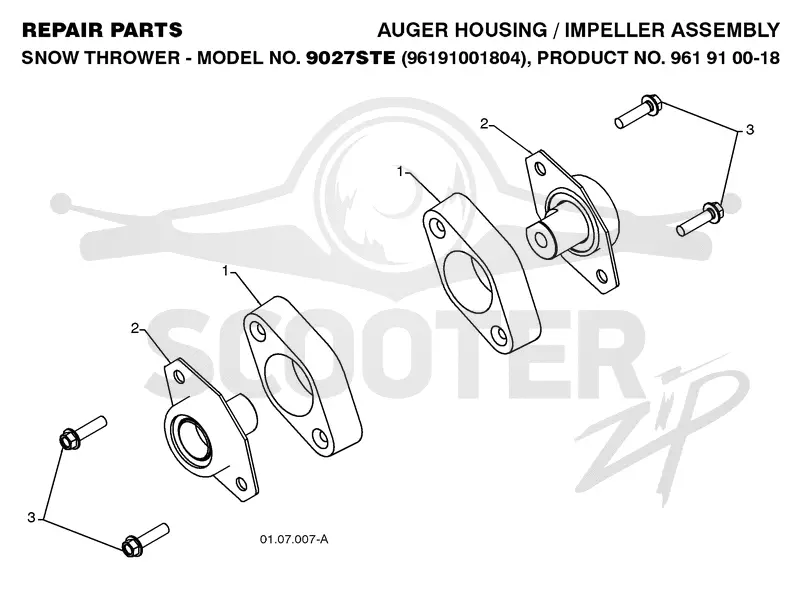 AUGER HOUSING & IMPELLER