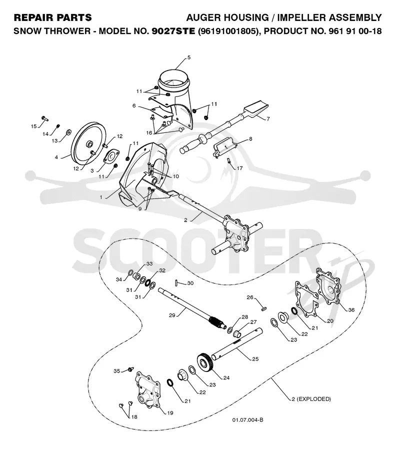 AUGER HOUSING & IMPELLER
