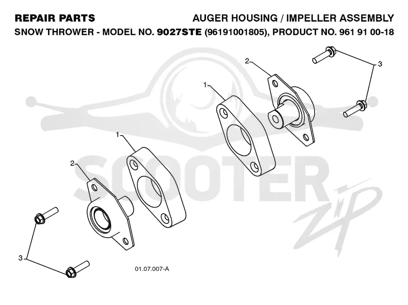 AUGER HOUSING & IMPELLER