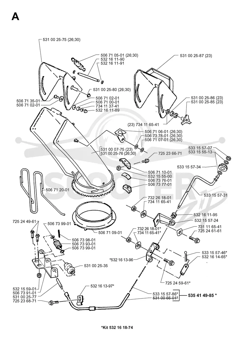 CONTROL PANEL & DISCHARGE CHUTE