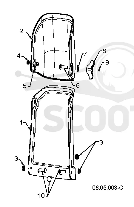 CONTROL PANEL & DISCHARGE CHUTE