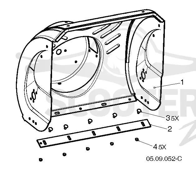 AUGER HOUSING & IMPELLER
