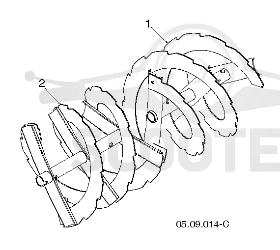 AUGER HOUSING & IMPELLER