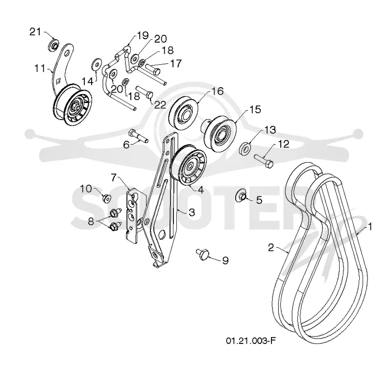 CHASSIS, ENGINE & PULLEYS