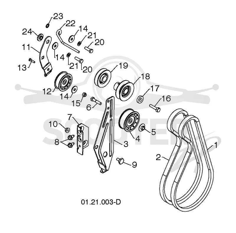 CHASSIS, ENGINE & PULLEYS