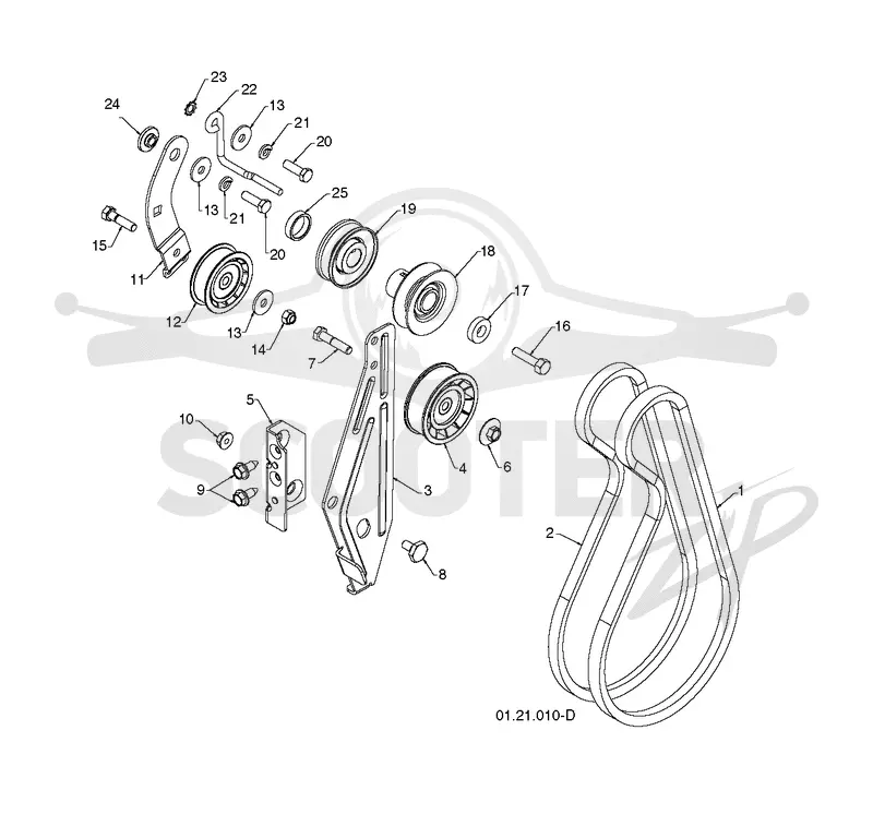 CHASSIS, ENGINE & PULLEYS