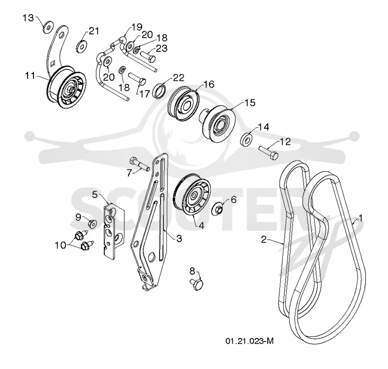 CHASSIS, ENGINE & PULLEYS A