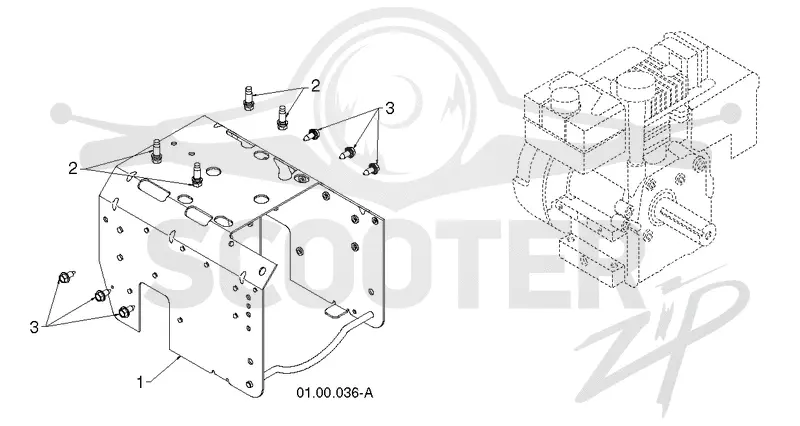 CHASSIS, ENGINE & PULLEYS C