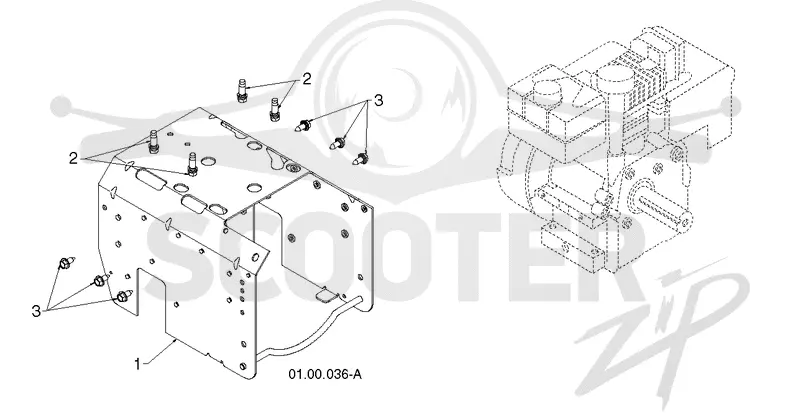 CHASSIS, ENGINE & PULLEYS
