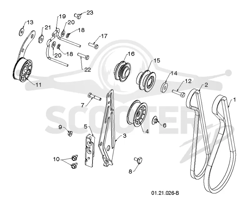 CHASSIS, ENGINE & PULLEYS A